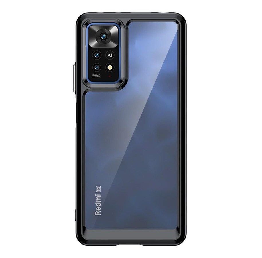 Mobil - Covers & Cases - Hurtel Outer Space Case for Xiaomi Poco X5 5G / Redmi Note 12 5G Cover with Flexible Frame Black - 9145576274811