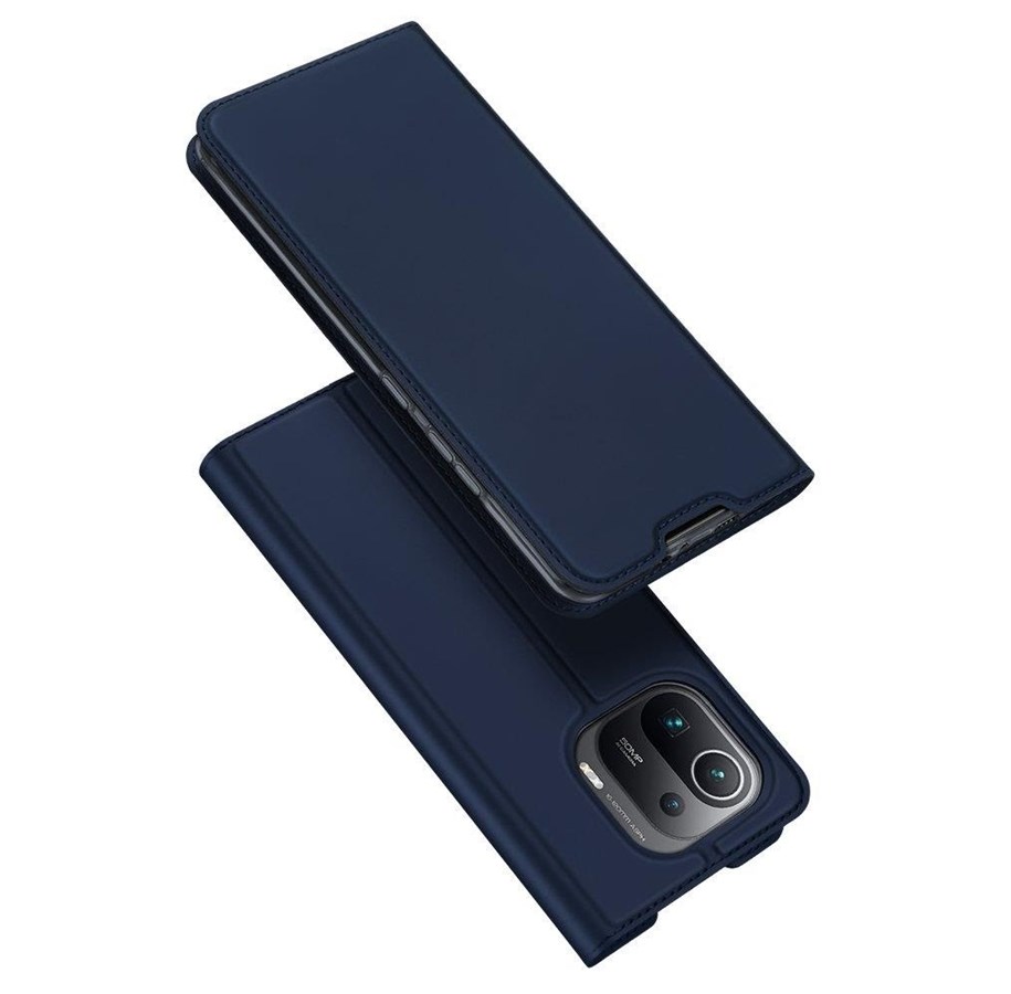 Mobil - Covers & Cases - Dux Ducis Skin Pro Holster Case Cover with Flip Xiaomi Mi 11 Pro Blue - 6934913050026