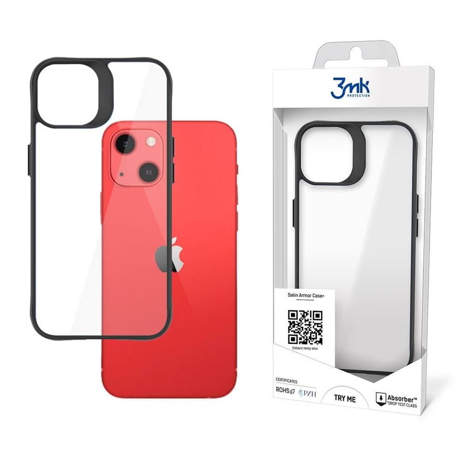 Mobil - Covers & Cases - 3mk iPhone 13 mini  Satin Armor Case+ series - black - 5903108441896