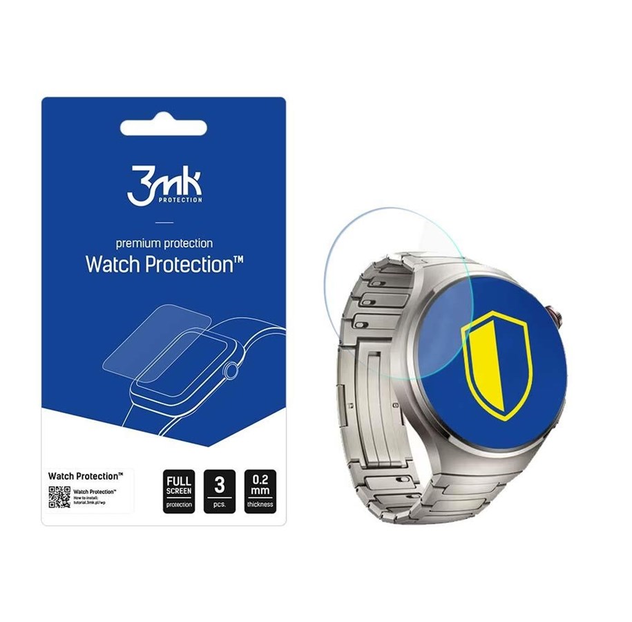 Smartwatch - Tilbehør - 3mk Watch Protection™ v. ARC+ protective foil for Huawei Watch 4 Pro - 5903108530859