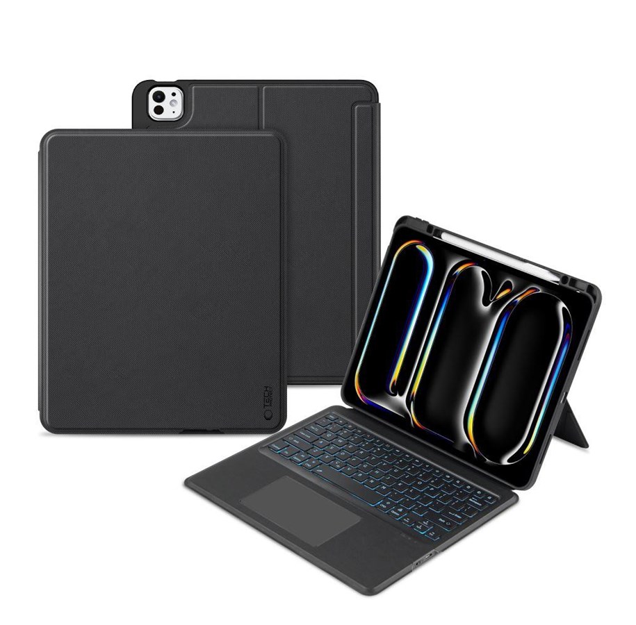 Tablet - Covers & Cases - Tech-Protect SC Mag Pen + Keyboard iPad Pro 13" 7th Gen Case (2024) - Black - 5906302308590