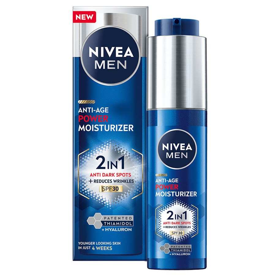 Ansigtspleje - Nivea Men Anti-age Power Moisturizer 30ml - 4006000026862