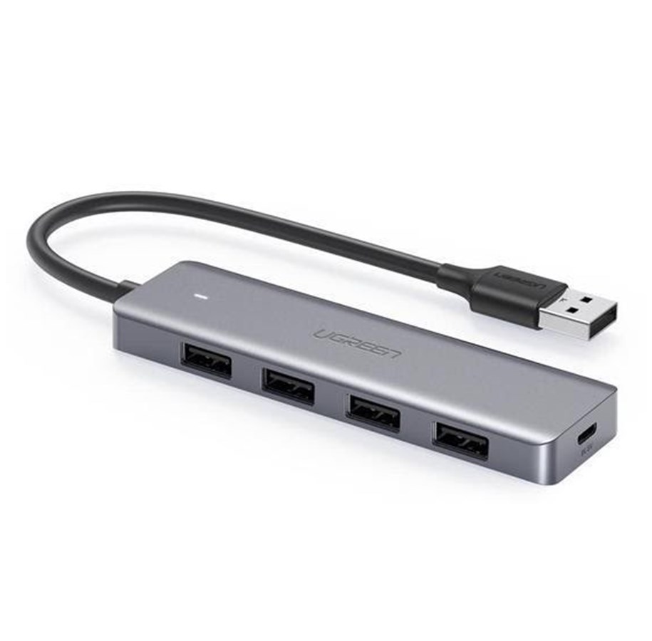 USB hub - UGREEN USB Type C HUB - 4x USB 3.2 Gen 1 with USB-C power port gray (CM219 70336) USB hub - USB 3.2 - 6957303805167-error