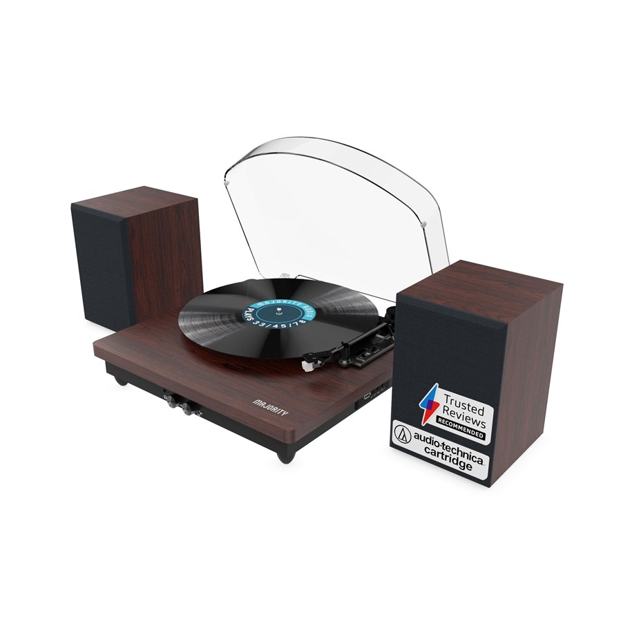 Pladespiller - Majority Moto Plus Bluetooth Turntable + Bookshelf Speakers - Pladespiller - 1000002998