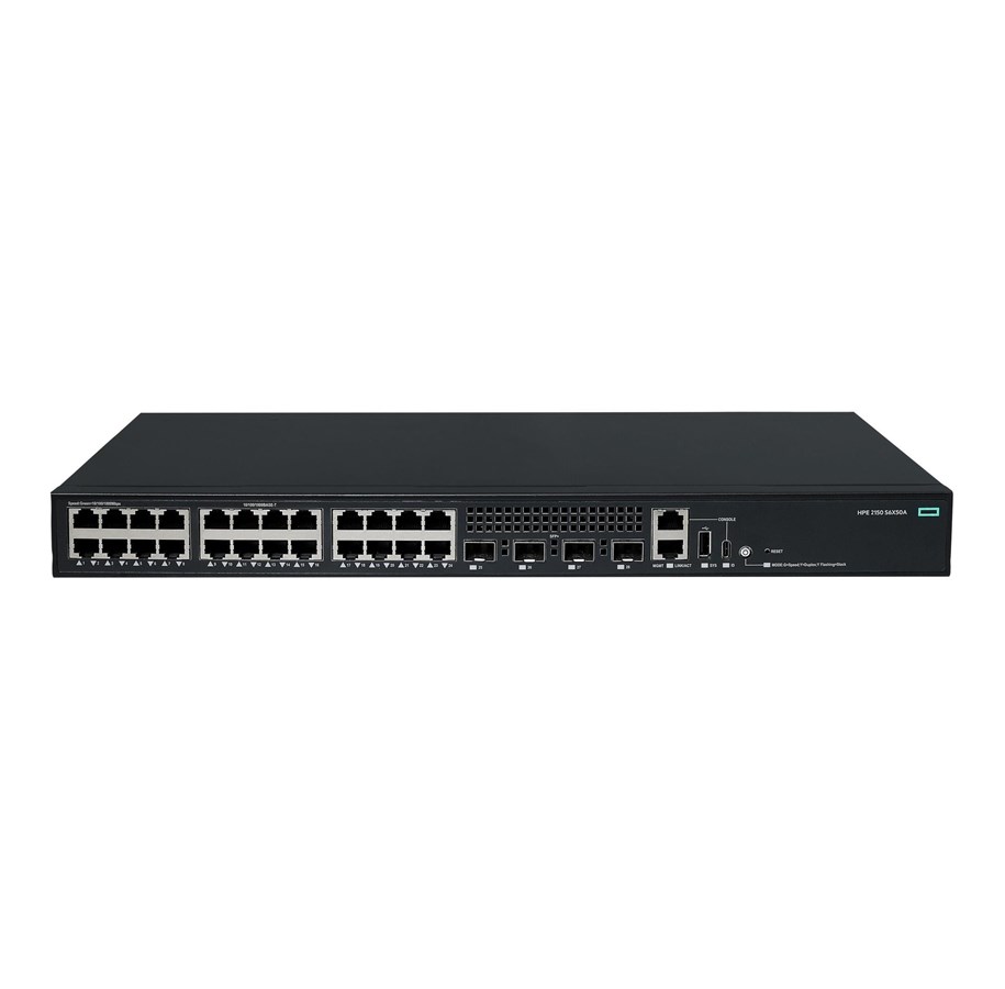 Switch - Hewlett Packard Enterprise HPE Networking Comware 2150 24p 10M/100M/1G 4p SFP+ 1G/10G - S6X50A#ACE