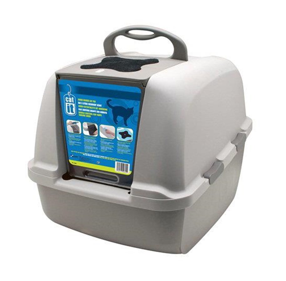 Katte - Catit Kattetoilet JUMBO Grå 59x46x46 cm. - 50695