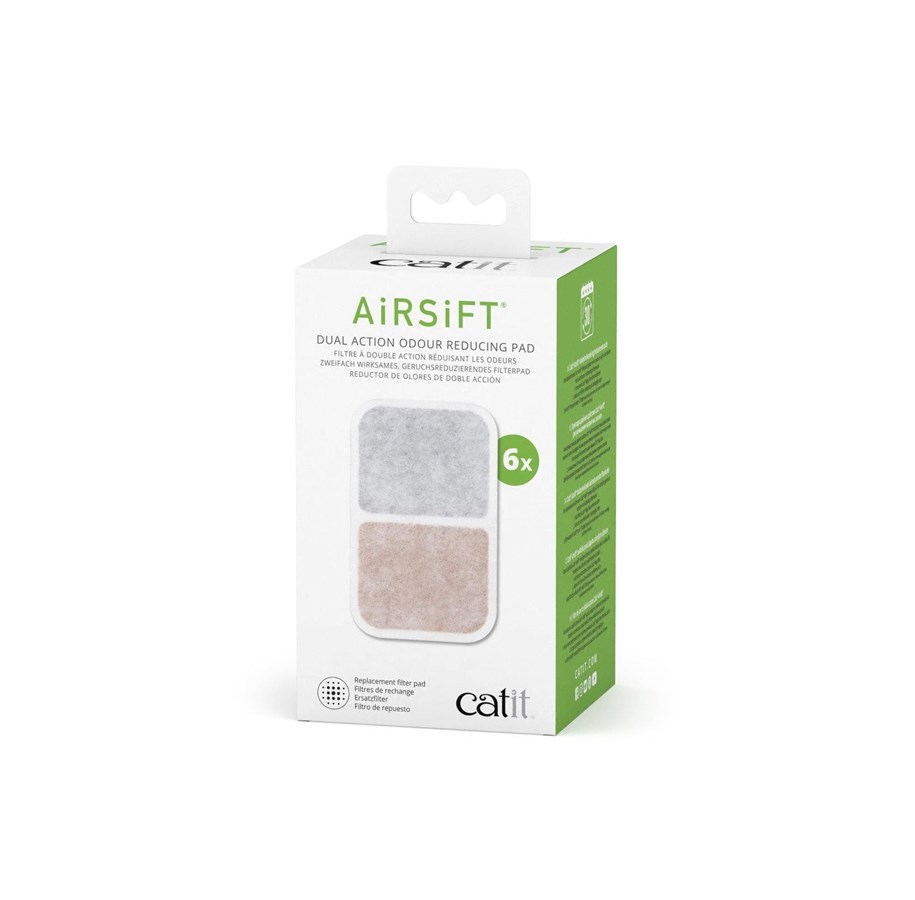 Katte - Catit AIRSIFT Dual Action Filterkassette 6 stk. - 44312