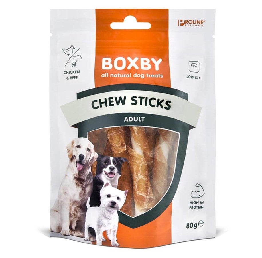 Hunde - BOXBY ChewSticks m/kylling 80 g. - 10897