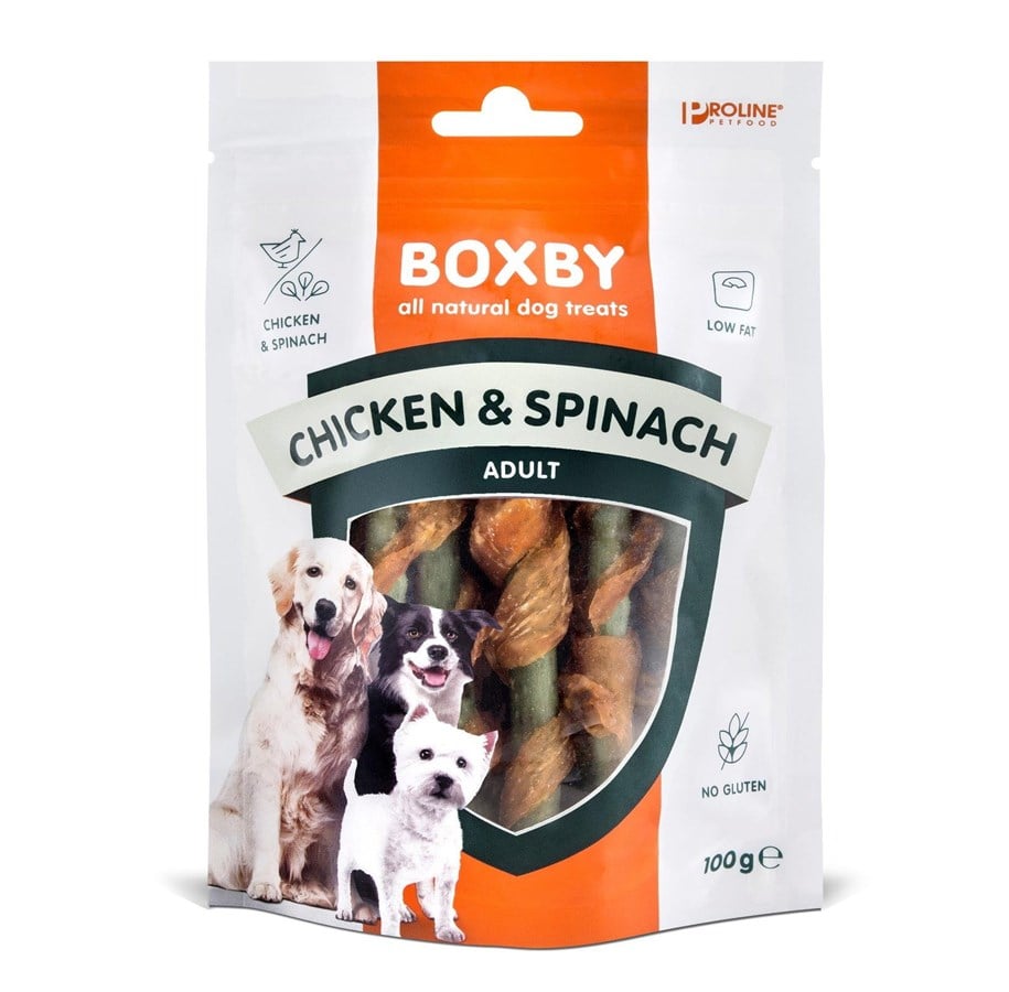 Hunde - BOXBY Kylling & Spinat 100g. - 10863