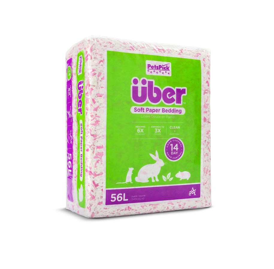 Kanin & gnaver - Über Papirstrøelse 56 L Pink/Hvid - 801000/3400PWUBPKPNK