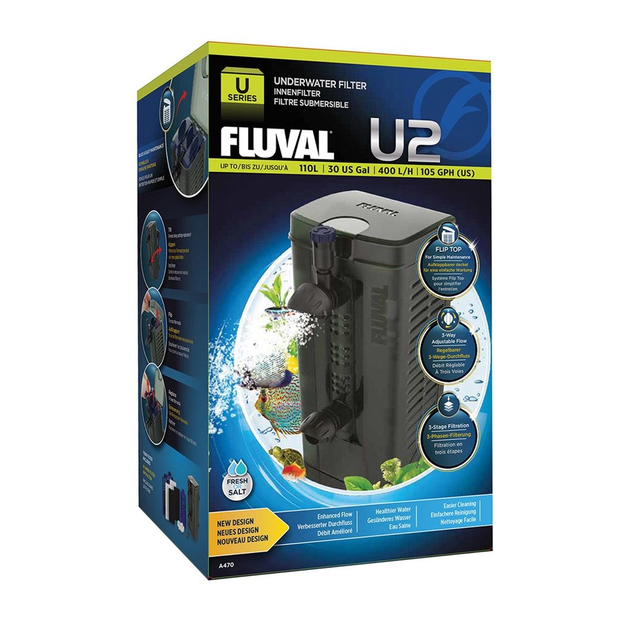 Fisk - FLUVAL U2 Indvendig filter t/45-110 L. - A-470