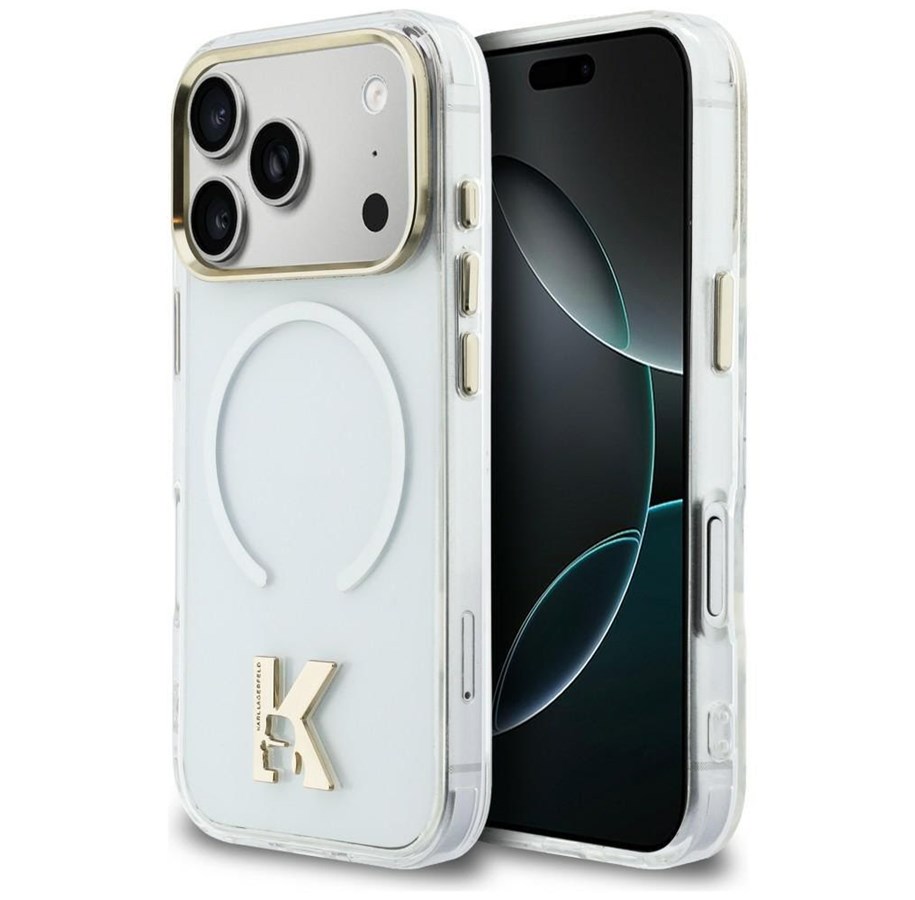 Mobil - Covers & Cases - Karl Lagerfeld IML K Head Logo MagSafe Case for iPhone 17 Pro - Clear - 3666339598372