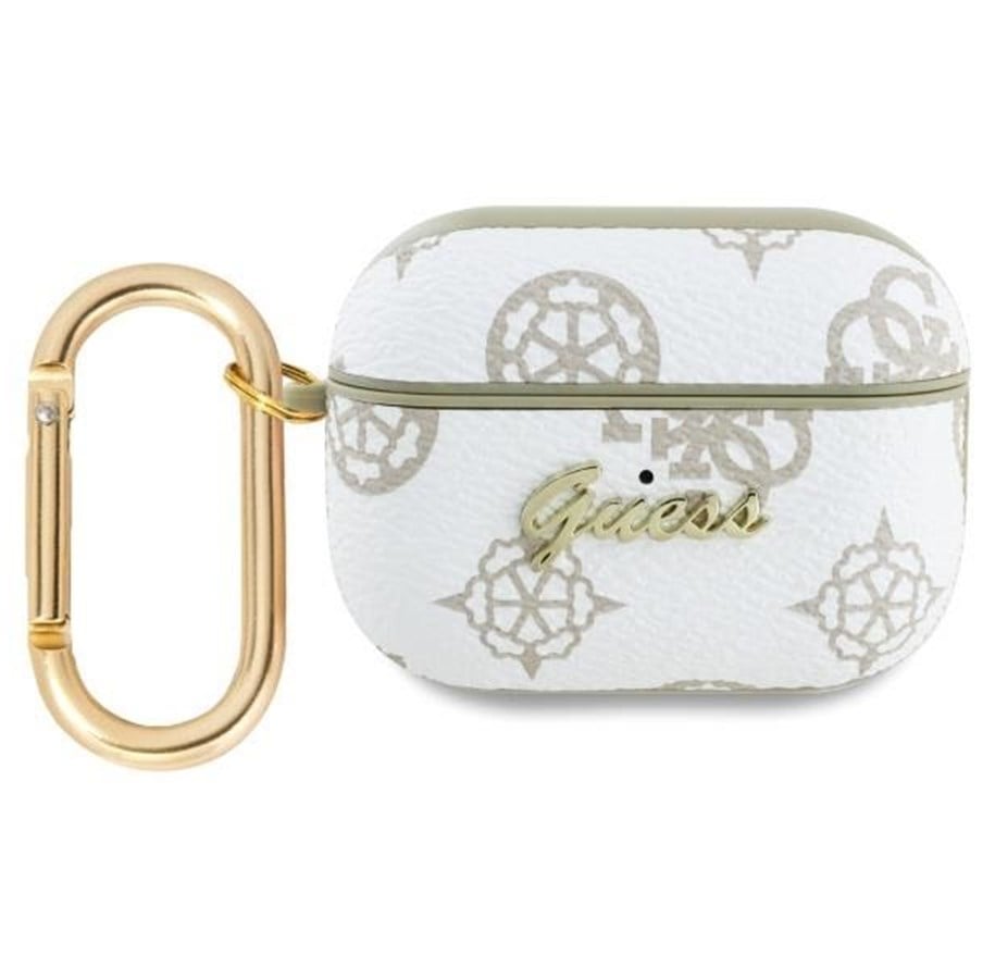 Mobil - Andet Tilbehør - GUESS GUAP2PG4GPH AirPods Pro 2 (2022/2023) cover white/white 4G Hook - 3666339310646
