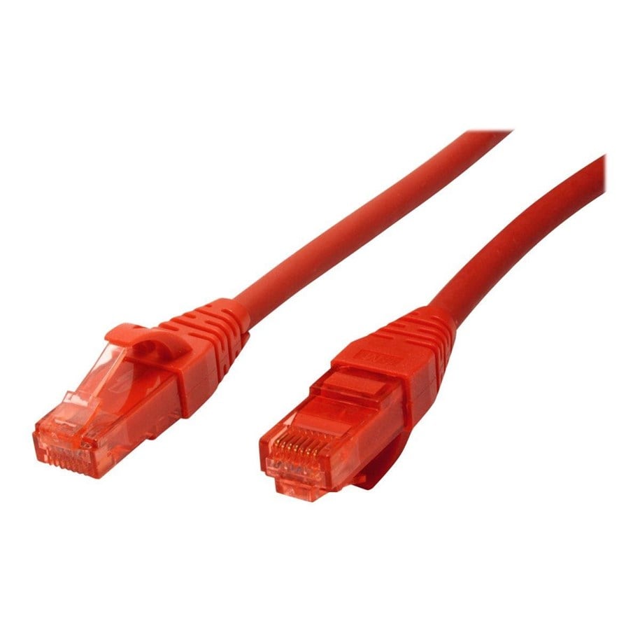 Netværkskabel - Roline patch cable - 30 cm - red - Rød - 21.15.2941