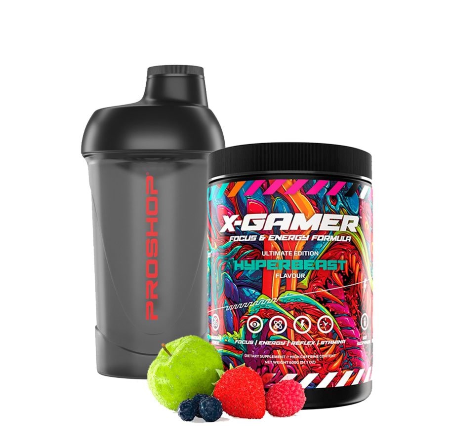 Energi pulver - X-Gamer 600g X-Tubz Hyperbeast + X-gamer Shaker 5.0 - XGAMERB1