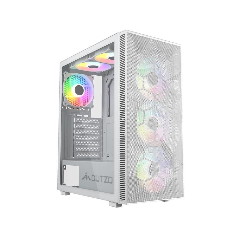 Kabinet - DUTZO C330 TG RGB - Kabinet - Miditower - Hvid - R674052