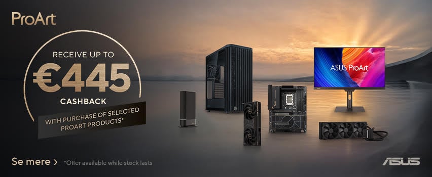 ASUS ProArt Cashback - Få op til €445 i cashback