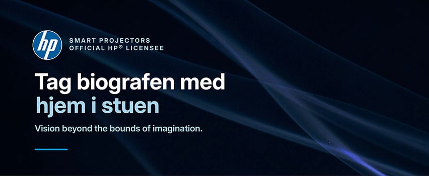 HP Smart Projector – Bring the Cinema Home – officiel HP licenseret smart projektor til hjemmebio