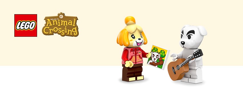 Banner - Med Lego Animal Crossing figur