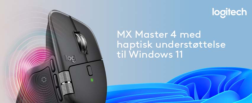 Logitech MX Master 4 med haptisk understøttelse til Windows 11 - Proshop