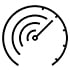 Ikon af speedometer, der symboliserer accelereret FP4 AI-ydeevne