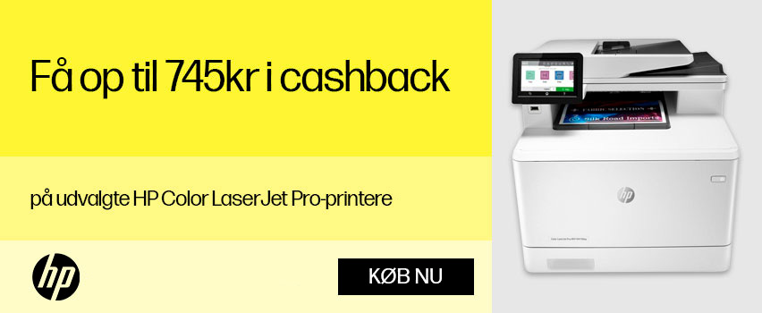 HP Color LaserJet Pro Cashback - Få op til 745kr i cashback