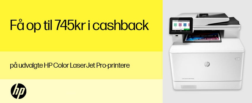 HP Color LaserJet Pro Cashback - Få op til 745kr i cashback