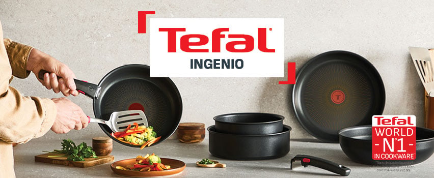 Tefal Ingenio køkkensæt med aftagbart håndtag – verdens nr. 1 non-stick pander og gryder til alle kogeplader