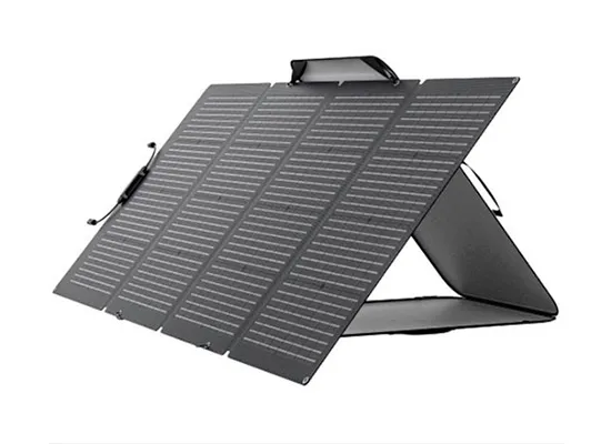 EcoFlow 220W solpanel foldet ud – bærbar solenergi med høj konverteringseffektivitet