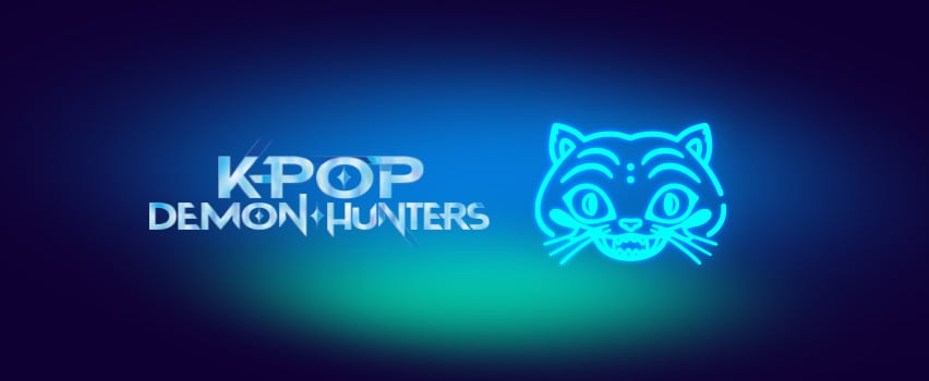 K-Pop Demon Hunters bamser og blødt legetøj – officielt Netflix merchandise med ikonisk katte-karakter