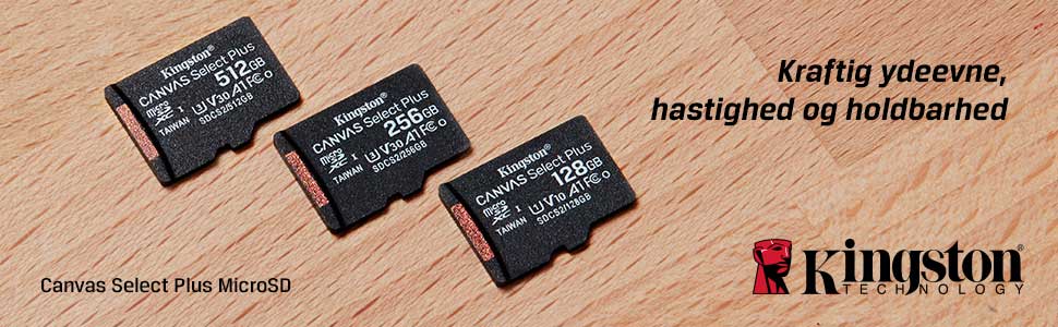 Kingston Canvas Select Plus microSD Top Banner