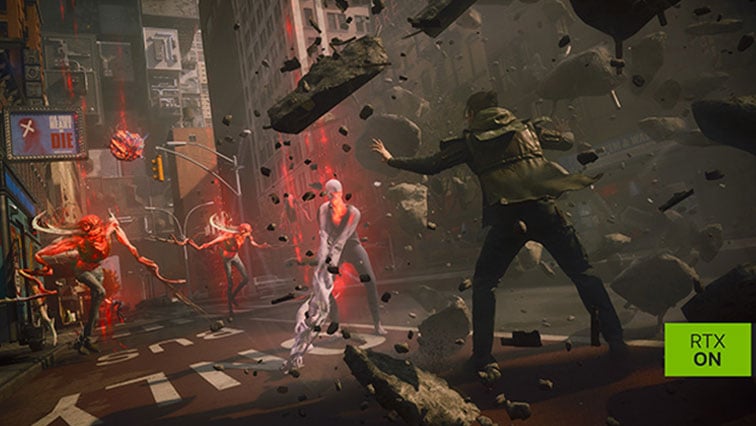 NVIDIA GeForce RTX ON – Control Resonant gameplay med telekinetisk kamp i New York med avanceret ray tracing belysning