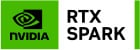 NVIDIA RTX Spark-logo i grønt og hvidt